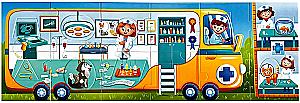 Tierarztwagen. Puzzle-Sorter