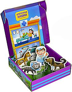 Tierarztwagen. Puzzle-Sorter