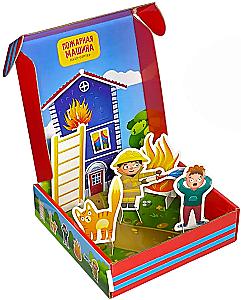Feuerwehrfahrzeug. Puzzle-Sorter