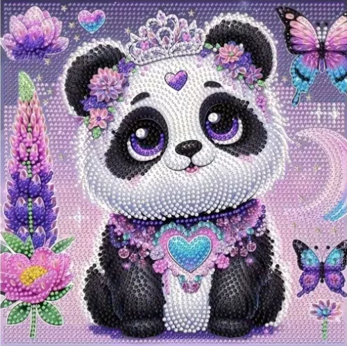 Dimanta mozaīka - PANDAS, 25x25 cm