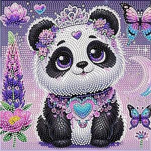 Dimanta mozaīka - PANDAS, 25x25 cm