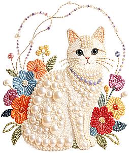 Алмазная мозаика - КОШКА, 20х20 см