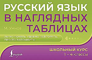 Russische Sprache in anschaulichen Tabellen. Schulischer Kurs. Klassen 1-4