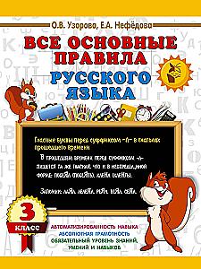 All the main rules of the Russian language. 3rd grade