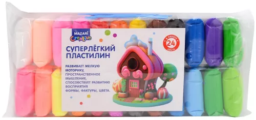 Superkerge plastiliin, 24 värvi
