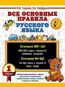 All the main rules of the Russian language. 1st grade