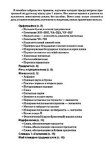 All the main rules of the Russian language. 1st grade