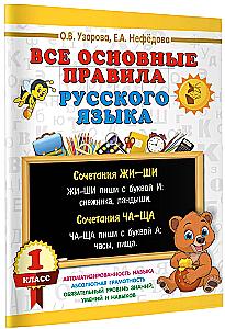 All the main rules of the Russian language. 1st grade