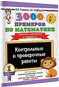 3000 examples in mathematics. Tests and verification works. 1st grade