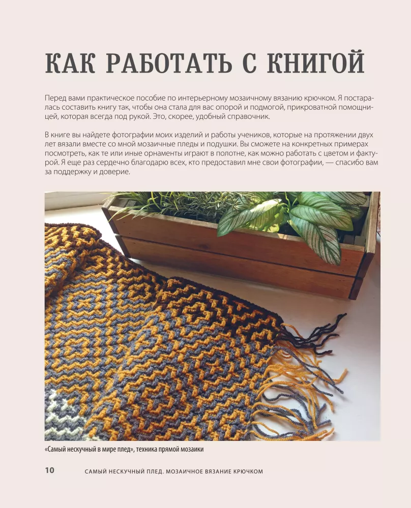 The Most Unboring Blanket. Mosaic Crochet. Practical Guide and Unique Collection of Author's Patterns