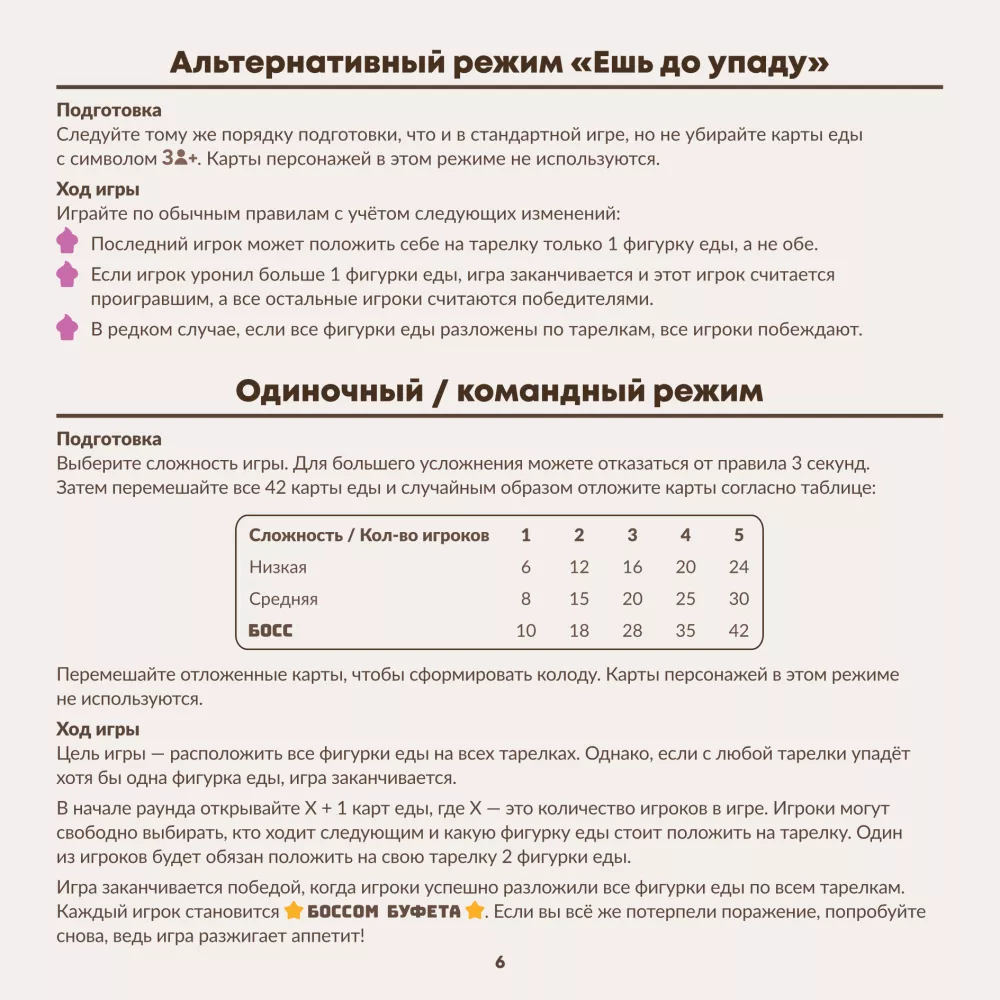 Gra planszowa - Szef bufetu