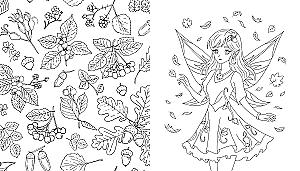 Fairies of the Autumn Forest. Coloring Book