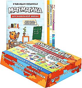 The Best Guide to the 4 Main Subjects of Elementary School. A Set of 4 Books in a Box