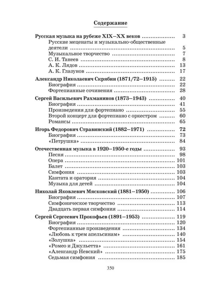 Domestic Musical Literature of the 20th - Early 21st Century