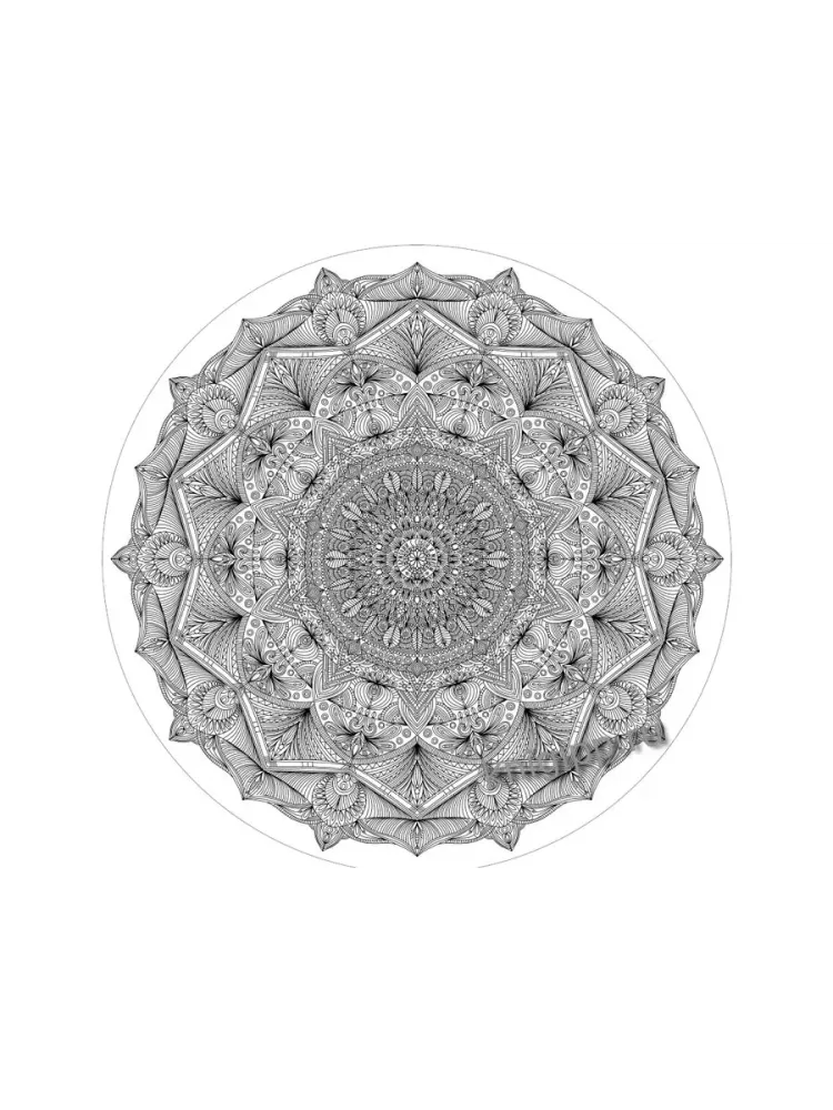 Aizsardzības un harmonijas mandala. Grīdas krāsošana