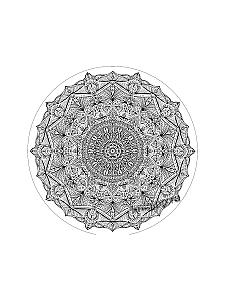 Aizsardzības un harmonijas mandala. Grīdas krāsošana