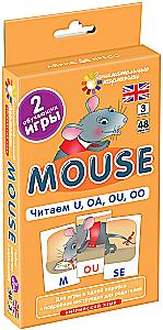 Angļu valoda 3. Pelēns (Mouse). Lasām U, OA, OU, OO