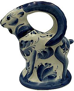 Фигурка - Коза. Горный козел, гжель