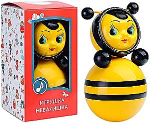 Игрушка-неваляшка - Пчелка, 15см
