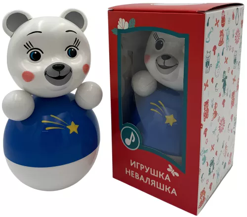 Игрушка-неваляшка - Мишка, 22.5см