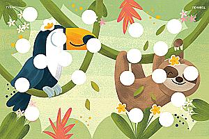 Smart Stickers. Developing the Brain. Animals