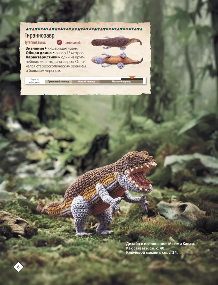 MICRO AMIGURUMI. Miniature Dinosaurs Crocheted