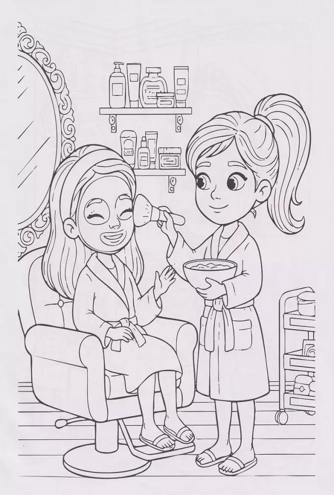 Mein Lieblingsmalbuch. Schönheitssalon