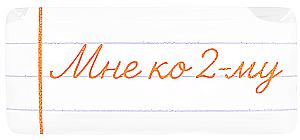 Стикер объемый - Школа. Мне ко 2-му