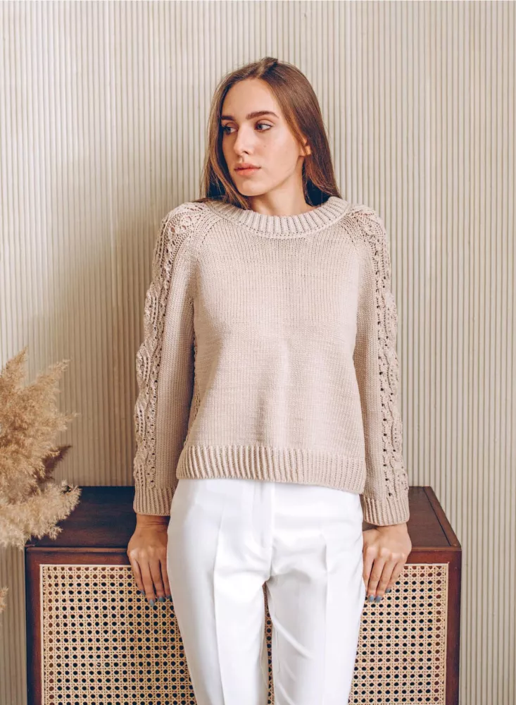 Knitting RAGLAN from the top. Techniques, calculations, design, author projects for knitting with needles
