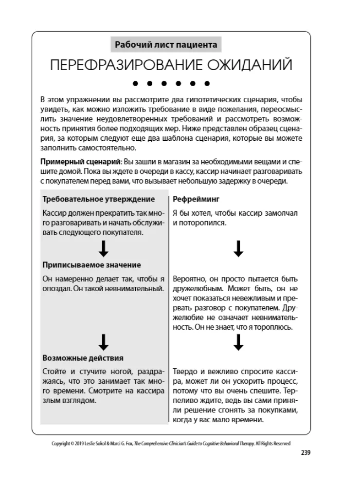 Cognitive Behavioral Therapy. A Practical Guide