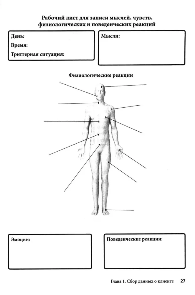 Practice of Cognitive Behavioral Therapy. Worksheets and Handouts