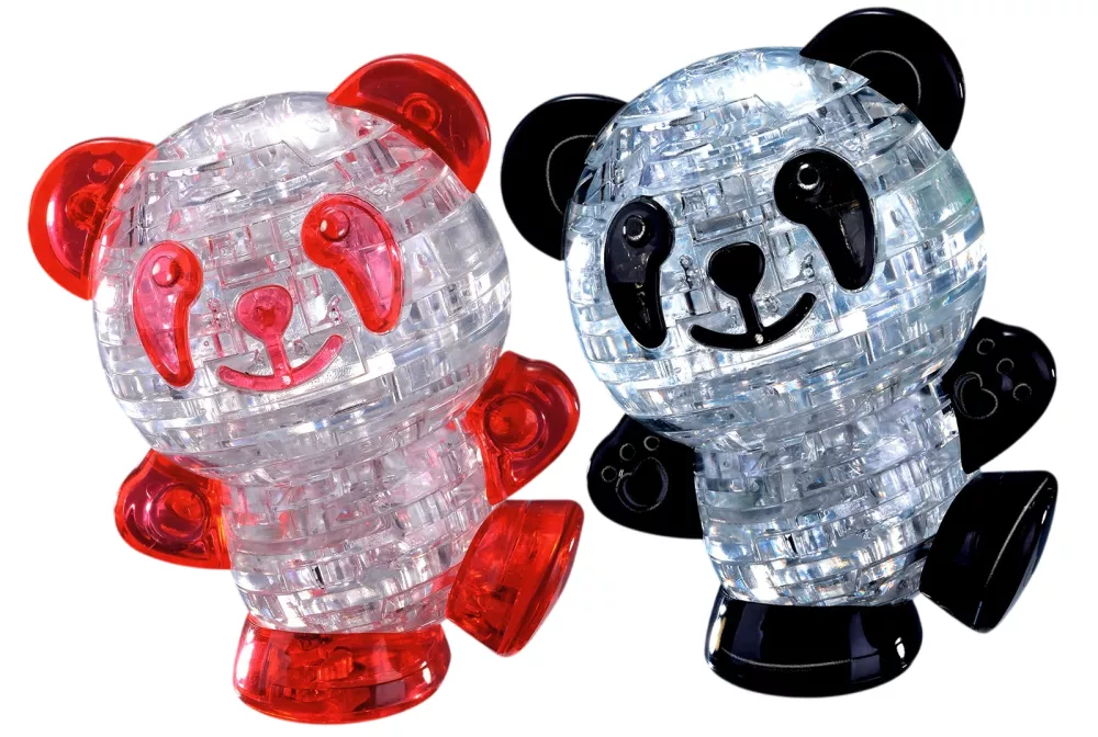 3D Puzzle for Kids - Panda, Crystal, 53 Pieces, Assorted