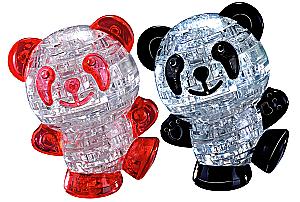 3D Puzzle for Kids - Panda, Crystal, 53 Pieces, Assorted