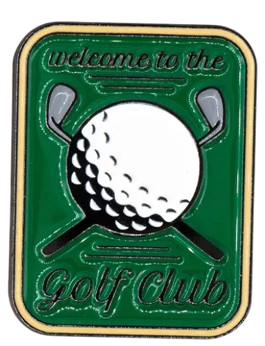 Emaliowany znaczek - Golf club