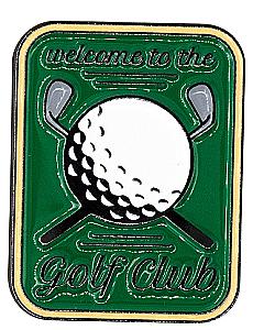 Emaliowany znaczek - Golf club