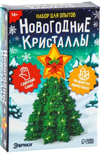 Growing a New Year's Crystal - Christmas Tree and Star, Experiment Kit
