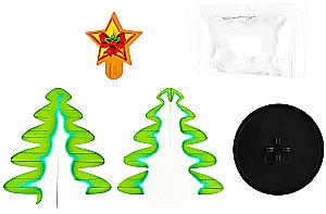 Growing a New Year's Crystal - Christmas Tree and Star, Experiment Kit
