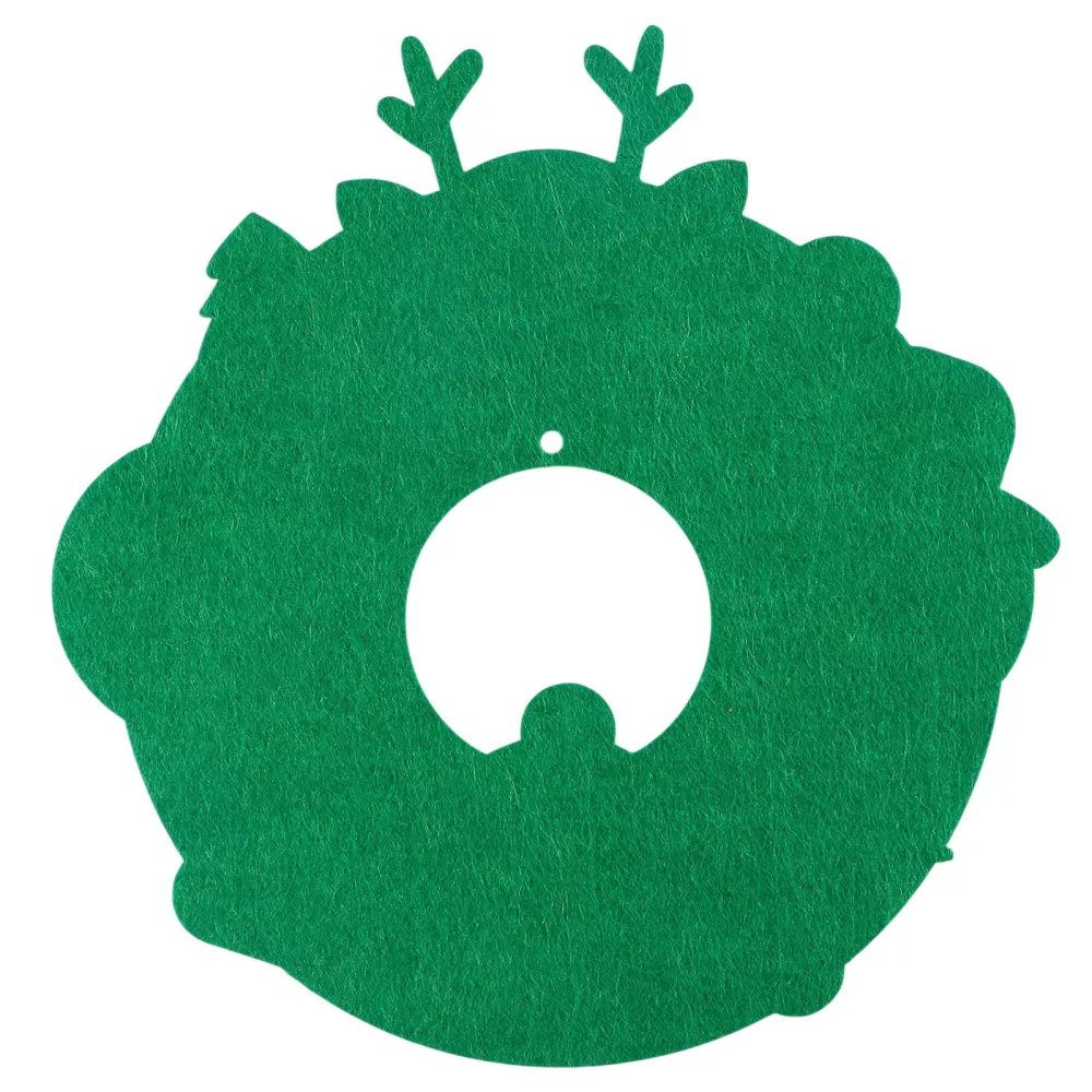 Felt Christmas Decoration. Wreath DIY