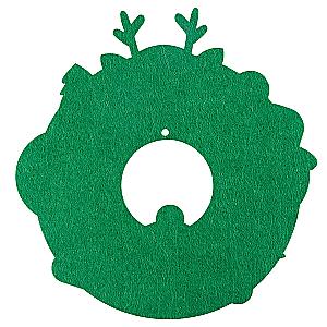 Felt Christmas Decoration. Wreath DIY
