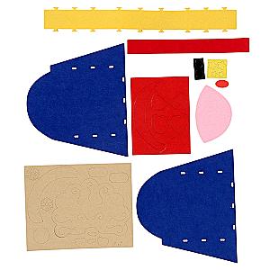 Felt Basket Making Set for New Year - Santa Claus