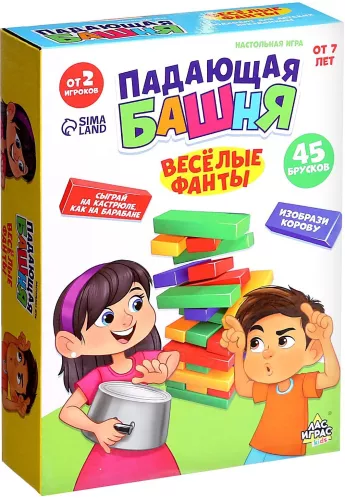 Board Game - Falling Tower, Fun Tasks