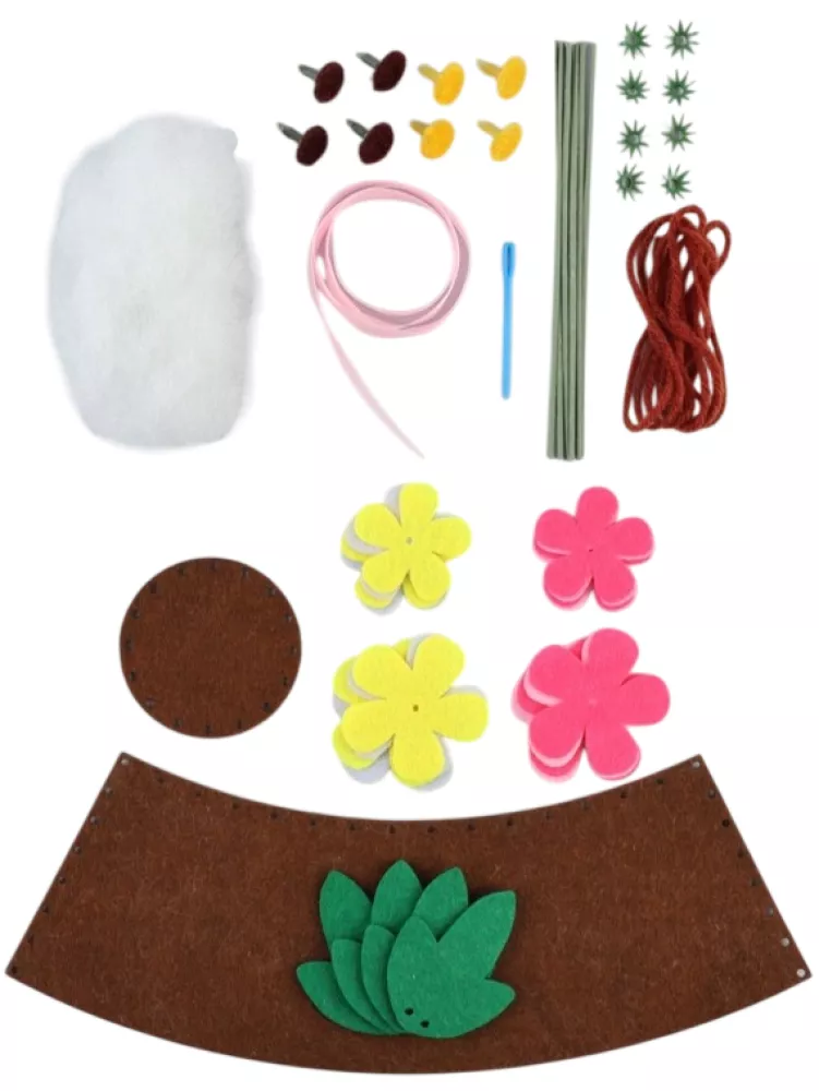 Felt Bouquet in a Pot - Felt Bouquet in a Pot