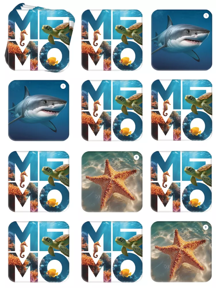 Board Game - Memo. Underwater World