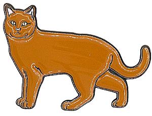 Enamel Pin - Red Cat