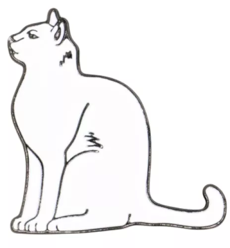 Enamel Pin - White Cat