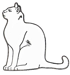 Enamel Pin - White Cat
