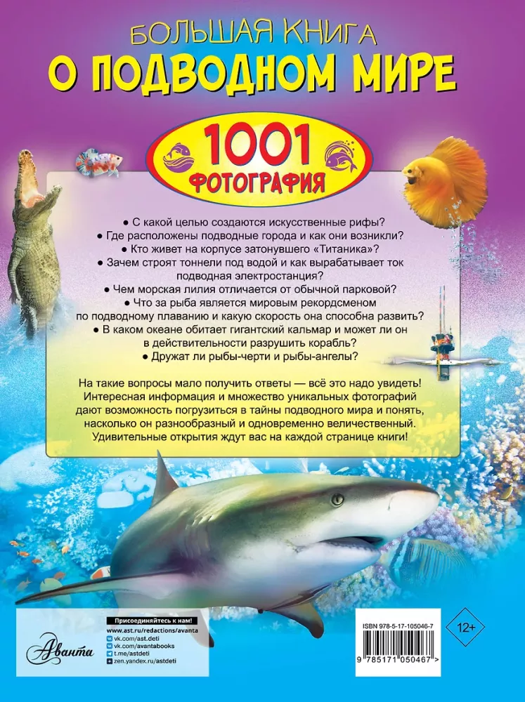 Didžioji knyga apie povandeninį pasaulį. 1001 nuotrauka