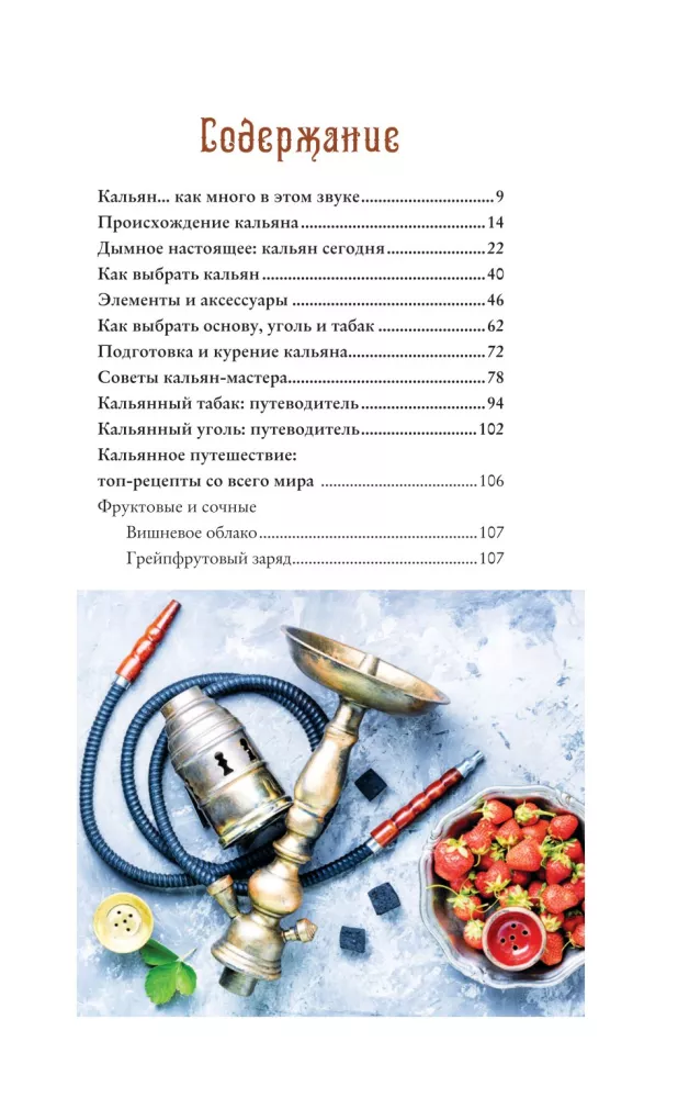 Hookah: The Art of Smoking and Original Recipes