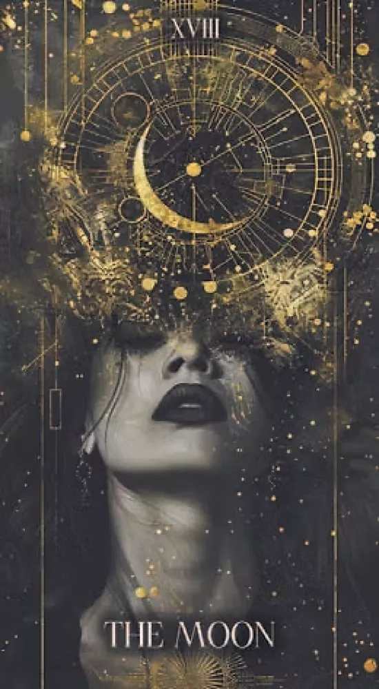 Tarot - Gold and Black (78 cards + QR code instructions) — photo 6