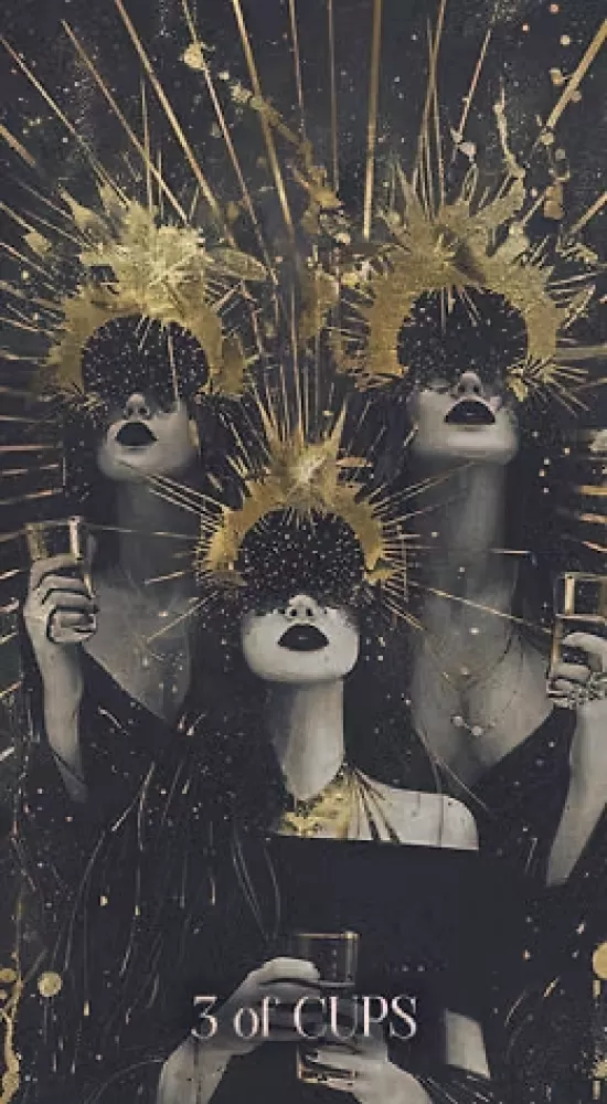 Tarot - Gold and Black (78 cards + QR code instructions) — photo 8